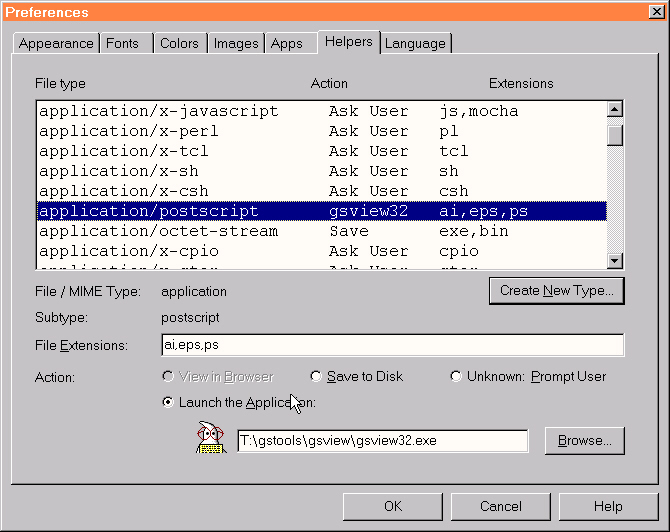 dialog definiranje aplikacije